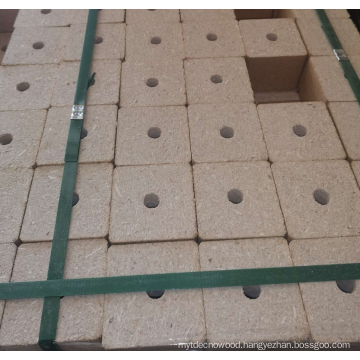 compressed Wooden chip blocks for making pallet foot